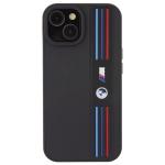 Carcasa BMW Tricolor M Collection compatibila cu iPhone 15 / 14 / 13, Negru 2 - lerato.ro