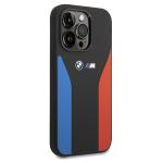 Carcasa BMW Silicone Blue and Red Stripes M Collection compatibila cu iPhone 15 Pro Max, Negru 5 - lerato.ro