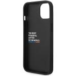Carcasa BMW Quilted Tricolor compatibila cu iPhone 15 / 14 / 13, Negru 8 - lerato.ro