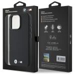 Carcasa BMW Carbon Wrapped Metal compatibila cu iPhone 16 Pro, Negru 9 - lerato.ro