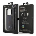 Carcasa BMW Grip Stand Smooth Carbon compatibila cu iPhone 15 Pro Max, Negru 10 - lerato.ro