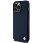 Carcasa BMW Silicone Metal Logo compatibila cu iPhone 15 Pro Max, Navy Blue 3 - lerato.ro