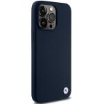 Carcasa BMW Silicone Metal Logo compatibila cu iPhone 15 Pro Max, Navy Blue 5 - lerato.ro