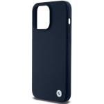 Carcasa BMW Silicone Metal Logo compatibila cu iPhone 15 Pro Max, Navy Blue 7 - lerato.ro