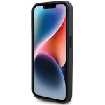 Carcasa BMW Leather Stamp Blue Lines compatibila cu iPhone 15 Pro Max, Negru 6 - lerato.ro