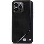 Carcasa BMW Perforated Twisted Line cu MagSafe compatibila cu iPhone 15 Pro, Negru 2 - lerato.ro
