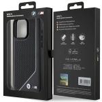 Carcasa BMW Perforated Twisted Line cu MagSafe compatibila cu iPhone 15 Pro, Negru 9 - lerato.ro