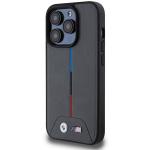 Carcasa BMW Quilted Tricolor cu MagSafe compatibila cu iPhone 15 Pro, Gri 3 - lerato.ro
