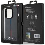 Carcasa BMW Quilted Tricolor cu MagSafe compatibila cu iPhone 15 Pro, Gri 9 - lerato.ro