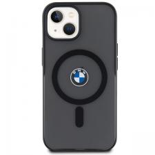 Carcasa BMW IML Signature cu MagSafe compatibila cu iPhone 15 / 14 / 13, Negru