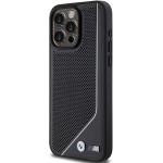 Carcasa BMW Perforated Twisted Line cu MagSafe compatibila cu iPhone 15 Pro Max, Negru 3 - lerato.ro