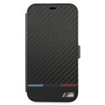 Carcasa BMW M Collection PU Carbon Stripe compatibila cu iPhone 13 / 13 Pro, Negru 2 - lerato.ro
