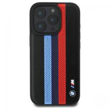 Huse si carcase iPhone 16 Pro Max, Carcasa BMW M Performance Tricolor Printed Stripes cu MagSafe compatibila cu iPhone 16 Pro Max, Negru, lerato.ro