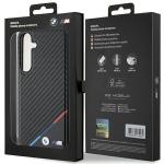 Carcasa BMW Carbon Tricolor Line cu MagSafe compatibila cu Samsung Galaxy S24 Plus, Negru 9 - lerato.ro