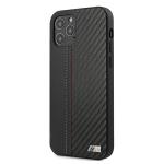 Carcasa BMW M Collection PU Carbon Stripe compatibila cu iPhone 12 Pro Max, Negru 3 - lerato.ro