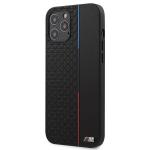 Carcasa BMW M Collection Triangles compatibila cu iPhone 12 Pro Max, Negru 2 - lerato.ro