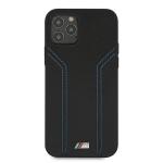 Carcasa BMW M Collection Blue Lines compatibila cu iPhone 12 / 12 Pro, Negru 2 - lerato.ro