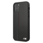 Carcasa BMW M Collection PU Carbon Stripe compatibila cu iPhone 12 / 12 Pro, Negru 3 - lerato.ro