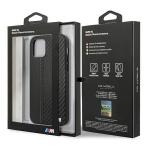 Carcasa BMW M Collection PU Carbon Stripe compatibila cu iPhone 12 / 12 Pro, Negru 10 - lerato.ro