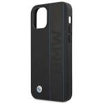 Carcasa BMW Leather Outlines compatibila cu iPhone 12 / 12 Pro, Negru 7 - lerato.ro