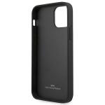 Carcasa BMW Leather Outlines compatibila cu iPhone 12 / 12 Pro, Negru 8 - lerato.ro