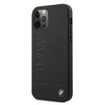 Carcasa BMW Signature Logo Imprint compatibila cu iPhone 12 / 12 Pro, Negru 3 - lerato.ro