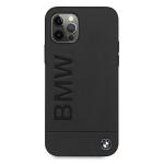 Carcasa BMW Signature Logo Imprint compatibila cu iPhone 12 / 12 Pro, Negru 2 - lerato.ro