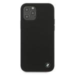 Carcasa BMW  Silicone Signature compatibila cu iPhone 12 / 12 Pro, Negru 2 - lerato.ro