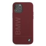Carcasa BMW Silicone Signature Logo compatibila cu iPhone 12 / 12 Pro, Rosu 2 - lerato.ro