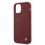 Carcasa BMW Silicone Signature Logo compatibila cu iPhone 12 / 12 Pro, Rosu 7 - lerato.ro
