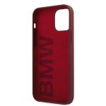 Carcasa BMW Silicone Signature Logo compatibila cu iPhone 12 / 12 Pro, Rosu 8 - lerato.ro