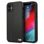 Carcasa BMW M Collection PU Carbon Stripe compatibila cu iPhone 12 Mini, Negru 4 - lerato.ro