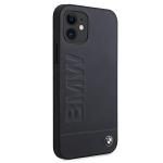 Carcasa BMW Signature Logo Imprint compatibila cu iPhone 12 Mini, Albastru 5 - lerato.ro