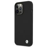 Carcasa BMW Silicone Metal Logo compatibila cu iPhone 13 / 13 Pro, Negru 3 - lerato.ro