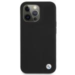 Carcasa BMW Silicone Metal Logo compatibila cu iPhone 13 / 13 Pro, Negru 2 - lerato.ro