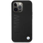 Carcasa BMW Silicone Signature Logo compatibila cu iPhone 13 / 13 Pro, Negru 2 - lerato.ro