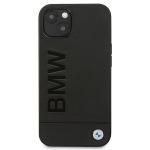 Carcasa BMW Signature Logo Imprint compatibila cu iPhone 13 / 14 / 15, Negru 2 - lerato.ro
