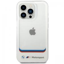 Carcasa BMW Transparent Center compatibila cu iPhone 14 Pro, Alb
