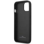 Carcasa BMW Leather Emboss compatibila cu iPhone 13 / 14 / 15, Negru 8 - lerato.ro