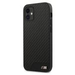 Carcasa BMW M Collection PU Carbon Stripe compatibila cu iPhone 12 Mini, Black 3 - lerato.ro