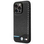 Carcasa BMW Carbon compatibila cu iPhone 14 Pro Max, Negru 3 - lerato.ro