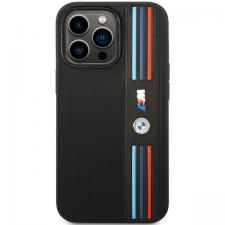 Carcasa BMW Tricolor M Collection compatibila cu iPhone 14 Pro Max, Negru