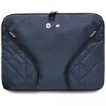 Husa laptop BMW Nylon Pockets and Metal Logo compatibila cu laptop 16 inch, Albastru 2 - lerato.ro