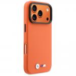 Husa BMW M Metal Logo cu MagSafe compatibila cu iPhone 17 Pro Max, Portocaliu 5 - lerato.ro