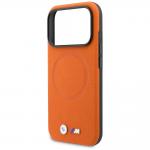 Husa BMW M FW Metal Logo cu MagSafe compatibila cu iPhone 17 Pro, Portocaliu 7 - lerato.ro