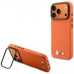 Husa BMW M Metal Logo cu MagSafe compatibila cu iPhone 17 Pro, Portocaliu 4 - lerato.ro