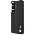 Carcasa BMW Perforated Stripe Logo cu MagSafe compatibila cu Samsung Galaxy S26, Negru / Albastru 3 - lerato.ro