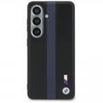 Carcasa BMW Perforated Stripe Logo cu MagSafe compatibila cu Samsung Galaxy S26, Negru / Albastru 2 - lerato.ro