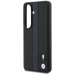 Carcasa BMW Perforated Stripe Logo cu MagSafe compatibila cu Samsung Galaxy S26, Negru / Albastru 7 - lerato.ro