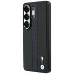 Carcasa BMW Perforated Stripe Logo cu MagSafe compatibila cu Samsung Galaxy S26 Ultra, Negru / Albastru 3 - lerato.ro